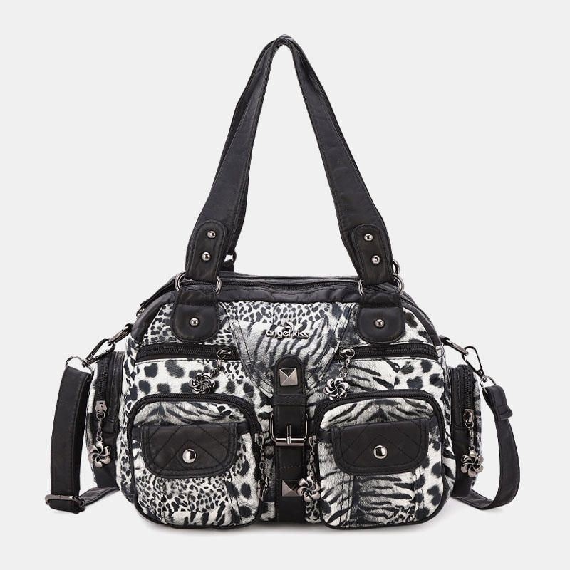 Damska Wodoodporna Torebka Ze Wzorem Zwierzęcym Crossbody Bag