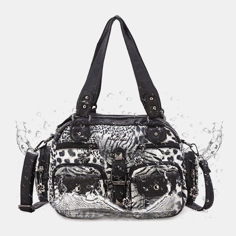 Damska Wodoodporna Torebka Ze Wzorem Zwierzęcym Crossbody Bag