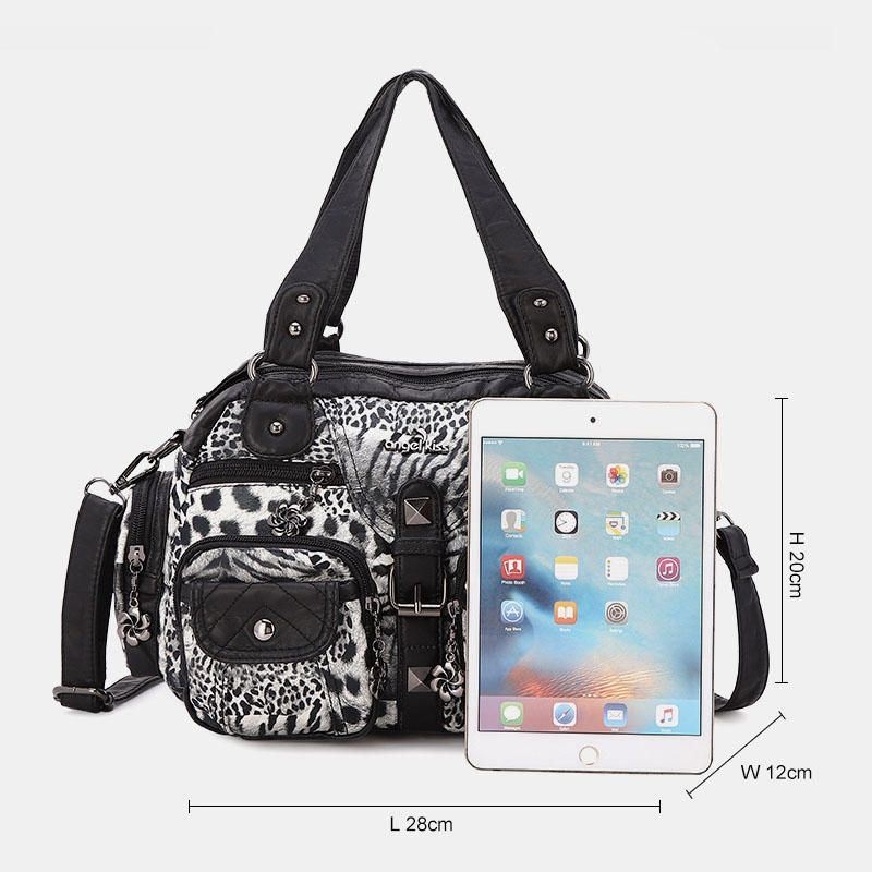 Damska Wodoodporna Torebka Ze Wzorem Zwierzęcym Crossbody Bag