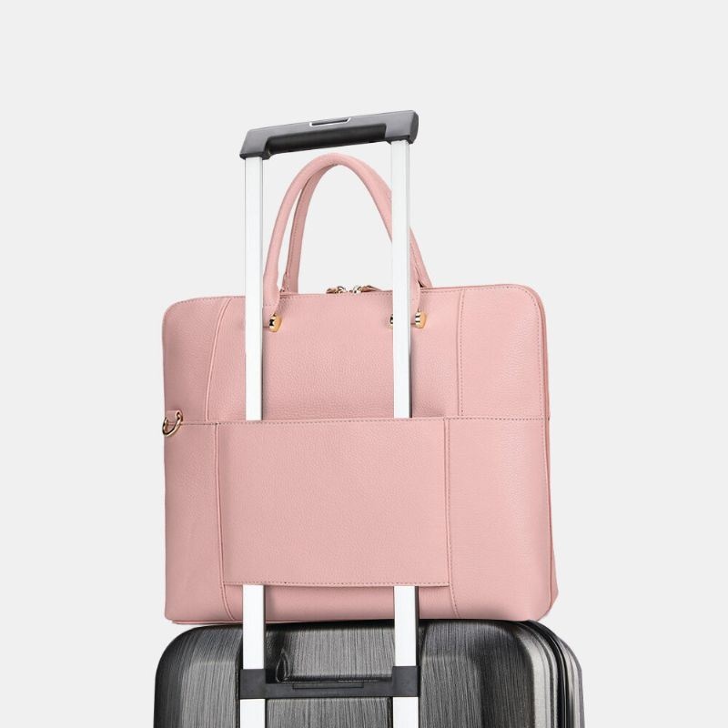 Kobiety Design Striped Business Elegancka Torebka Wielofunkcyjna Torba Crossbody