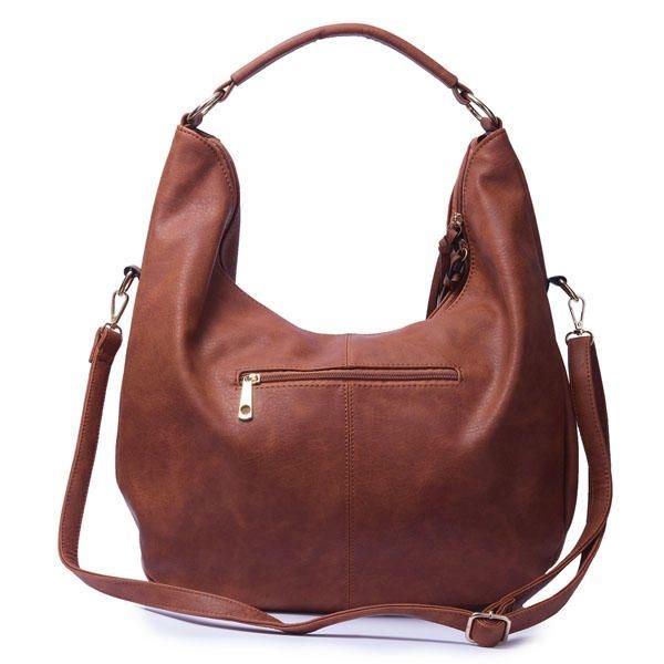 Kobiety Pu Skórzana Torebka W Stylu Vintage Torebka Na Ramię