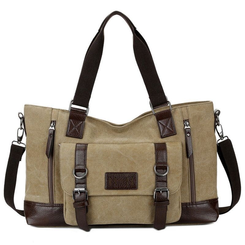 Mężczyźni Canvas Casual Shoulder Sling Bag Torebka Torba Podróżna