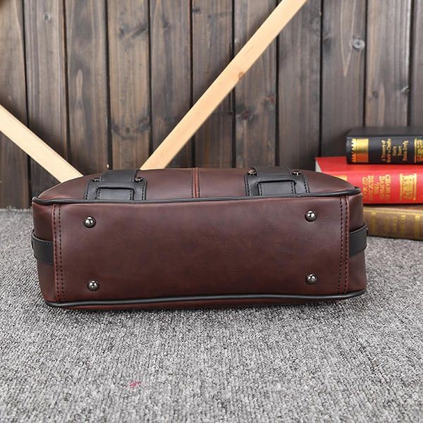 Męska Torebka Ze Skóry Pu W Stylu Retro Business Crossbody Bag