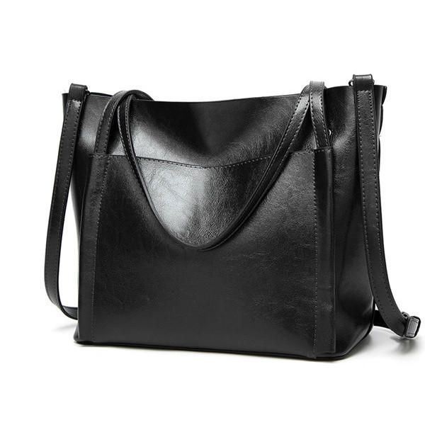 Torebki Damskie Ze Skóry Olejowej Torby Na Ramię W Stylu Vintage Pojemność Torebki Crossbody