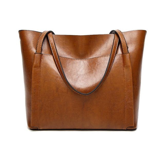Torebki Damskie Ze Skóry Olejowej Torby Na Ramię W Stylu Vintage Pojemność Torebki Crossbody