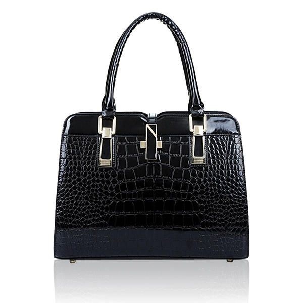 Torebki Damskie Ze Wzorem Krokodyla Torebki Na Ramię Ze Skóry Lakierowanej Torby Crossbody