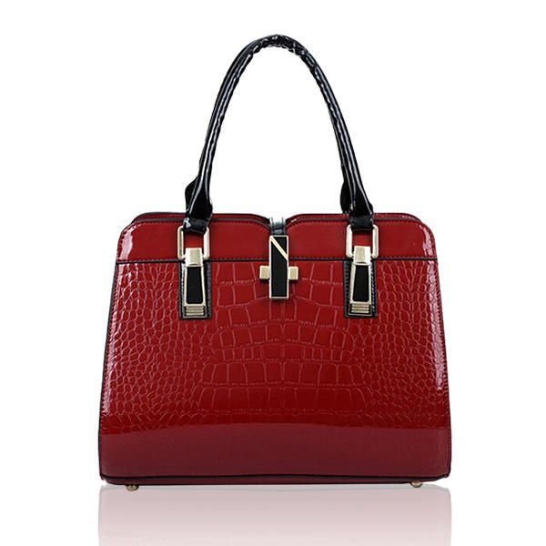 Torebki Damskie Ze Wzorem Krokodyla Torebki Na Ramię Ze Skóry Lakierowanej Torby Crossbody
