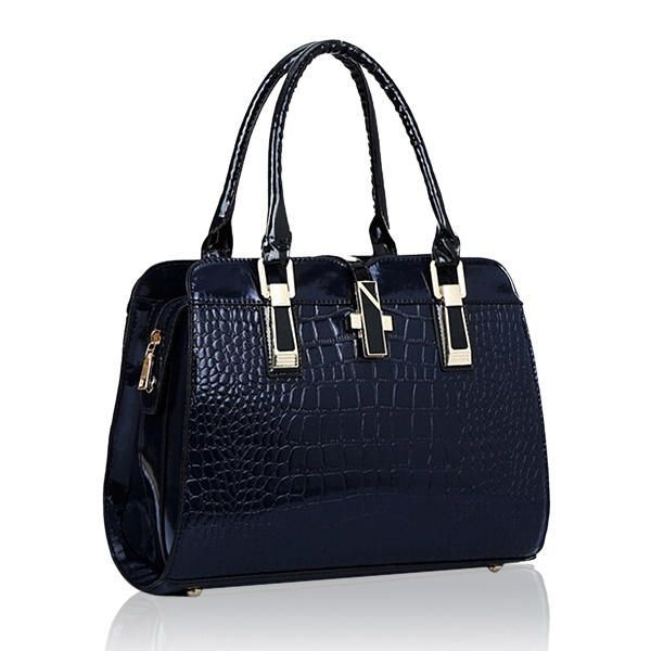 Torebki Damskie Ze Wzorem Krokodyla Torebki Na Ramię Ze Skóry Lakierowanej Torby Crossbody