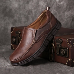 Mężczyźni Casual Business Miękka Podeszwa Walking Skórzane Oksfordzie