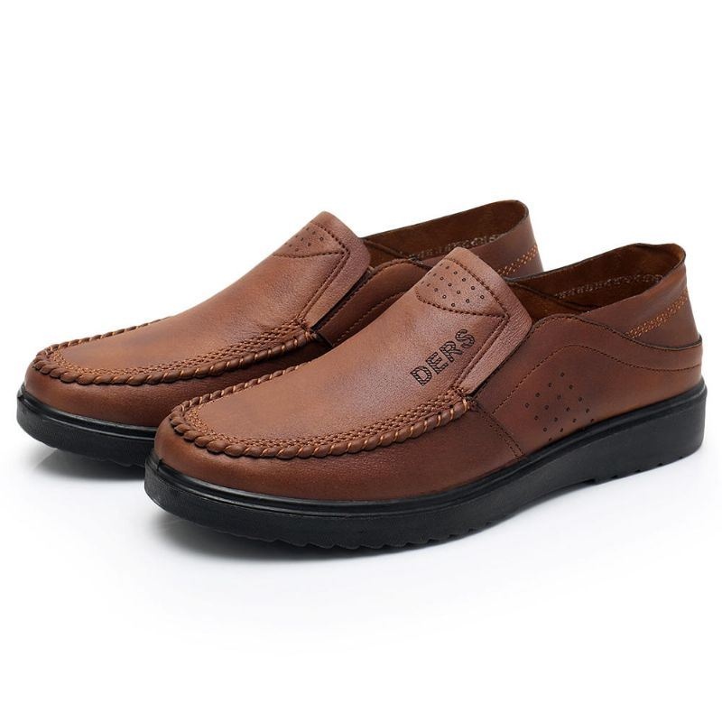 Męska Wygodna Miękka Podeszwa Biznesowa Z Mikrofibry Casual Oksfordzie