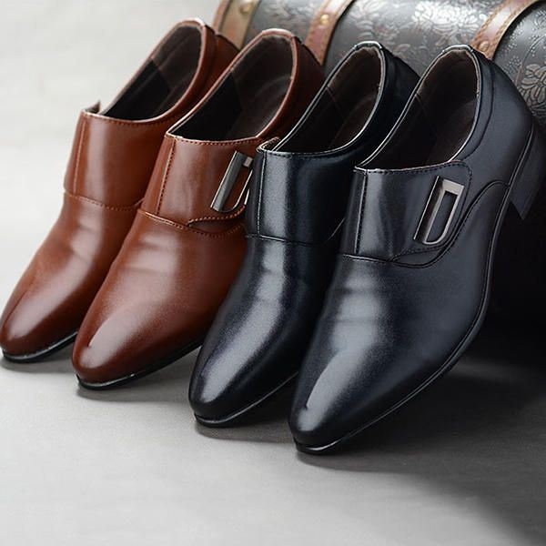 Męskie Buty Biznesowe Ze Szpiczastym Noskiem I Szpiczastym Noskiem
