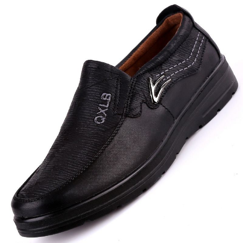 Męskie Buty W Stylu Vintage Z Mikrofibry Na Co Dzień Z Miękkiej Podeszwy