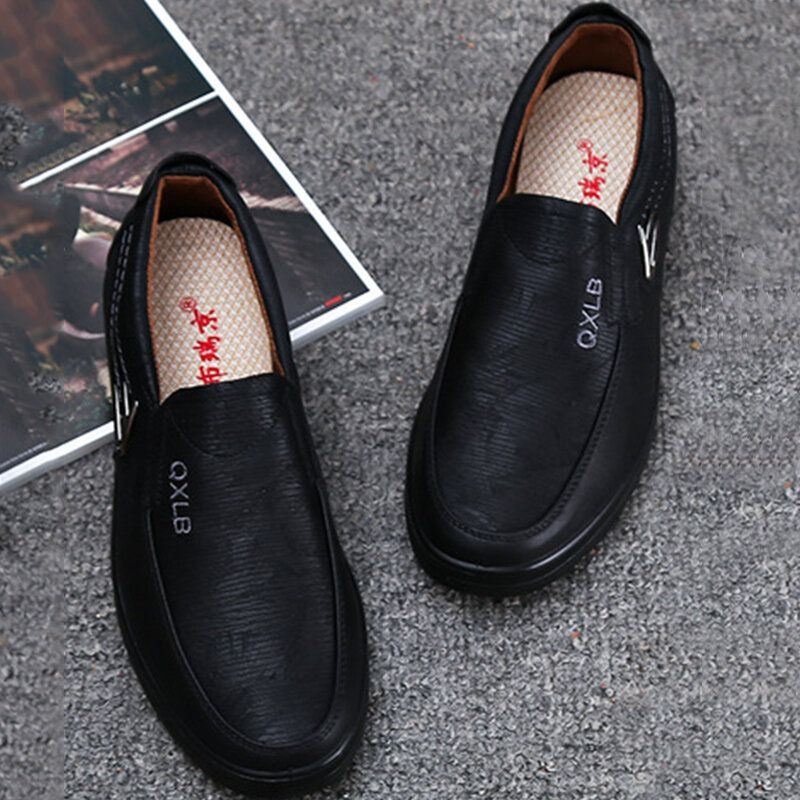 Męskie Buty W Stylu Vintage Z Mikrofibry Na Co Dzień Z Miękkiej Podeszwy