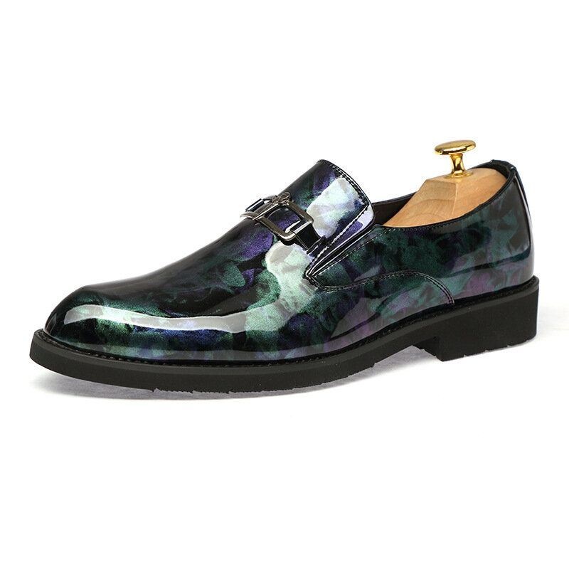 Męskie Szpiczaste Noski Oddychające Antypoślizgowe Buty W Stylu Vintage Business Casual Dress