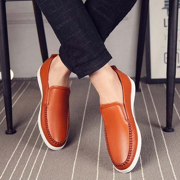 Męskie Wygodne Wygodne Buty Z Prawdziwej Skóry Oksfordzie