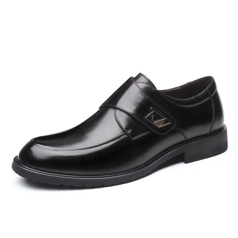 Męskie Zapinane Na Rzep Miękkie Podeszwy Ze Skóry Bydlęcej Casual Business Oxfords
