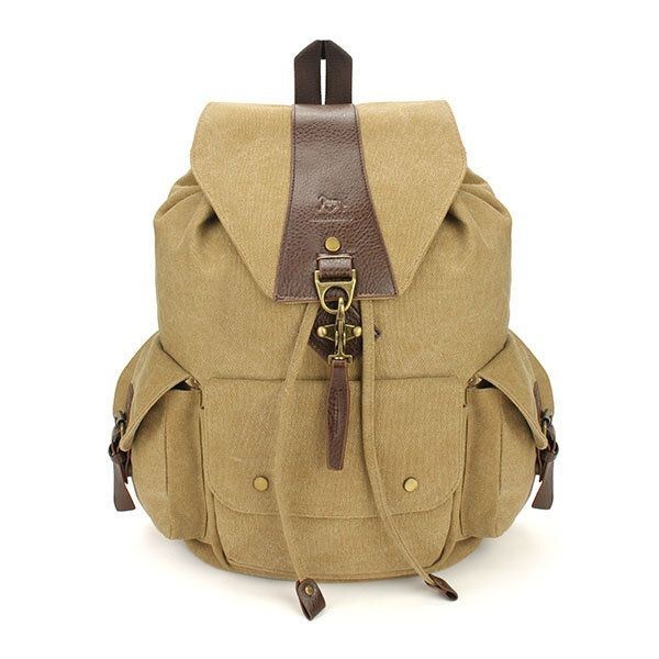 Casual Vintage Męskie Plecaki Canvas Women Backpack School Bags