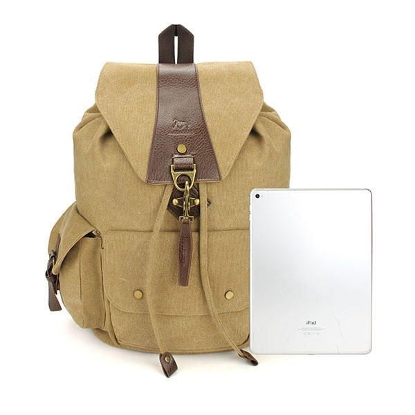 Casual Vintage Męskie Plecaki Canvas Women Backpack School Bags