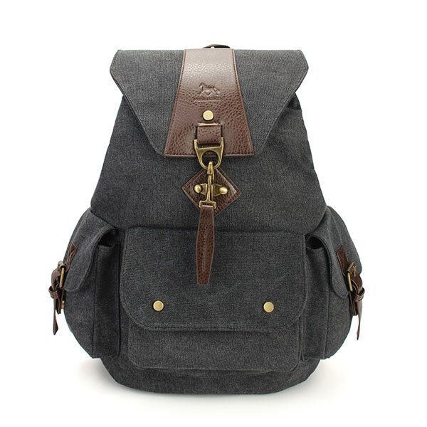 Casual Vintage Męskie Plecaki Canvas Women Backpack School Bags