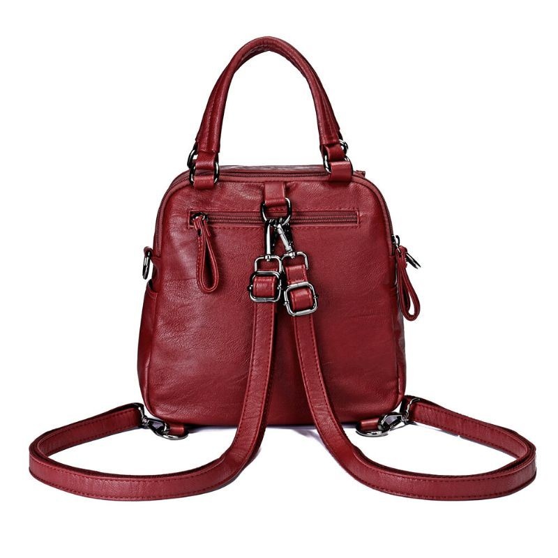 Damska Wielofunkcyjna Miękka Torebka W Stylu Vintage CZeski Plecak Na Ramię Crossbody