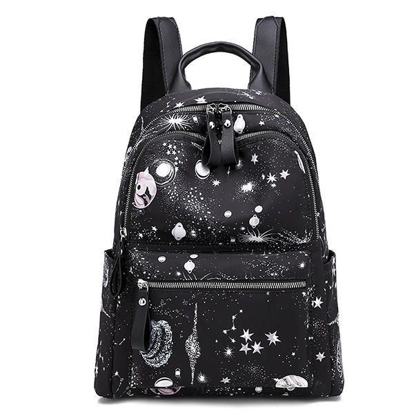 Damski Plecak Oxford O Dużej Pojemności Starry Sky Pattern