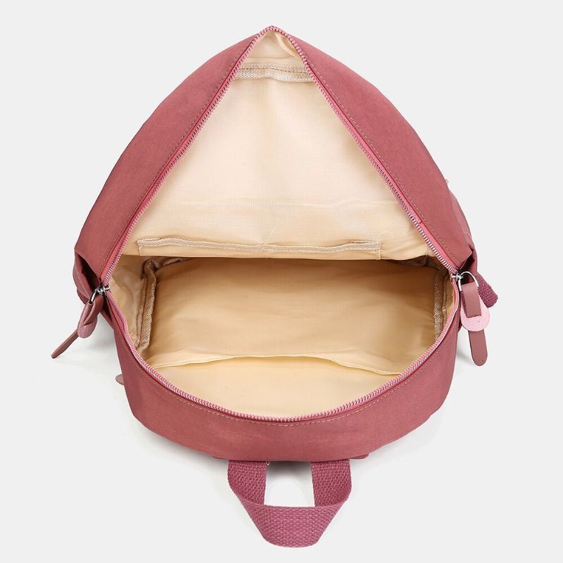 Kobiety Casual Nylon Podstawowy Plecak Szkolny Na Co Dzień