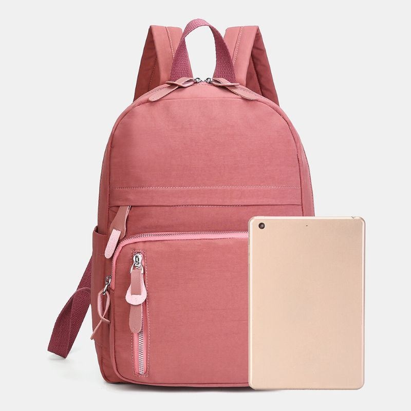 Kobiety Casual Nylon Podstawowy Plecak Szkolny Na Co Dzień