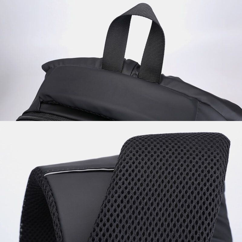 Mężczyźni Ładowanie Usb Outdoor Nylon Travel Wodoodporna Torba Na Laptopa O Dużej Pojemności 13 Cali Torba Podróżna Plecak