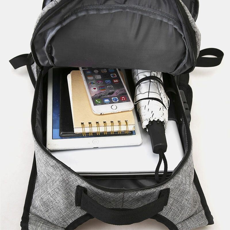 Męska Biznesowa Patchworkowa 15.6-calowa Torba Na Komputer Laboratoryjny Z Ładowaniem Usb Passwork Lock School Bag Backpack