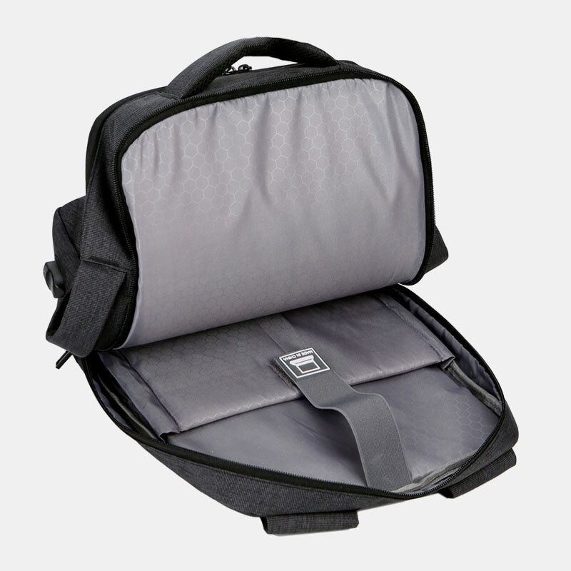 Męski Plecak Na Laptopa Oxford 15.6 Cala Usb Do Ładowania Biznesowy Plecak