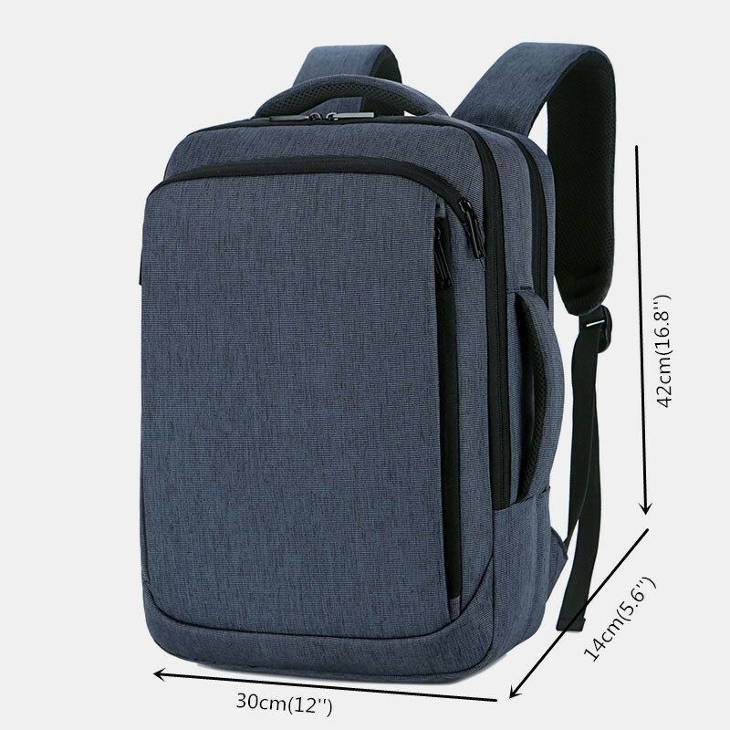 Męski Plecak Na Laptopa Oxford 15.6 Cala Usb Do Ładowania Biznesowy Plecak