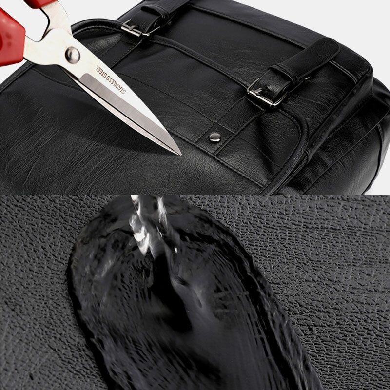 Torba Biznesowa Z Plecakiem Antykradzieżowym W Stylu Vintage Ze Sztucznej Skóry Dla Mężczyzn