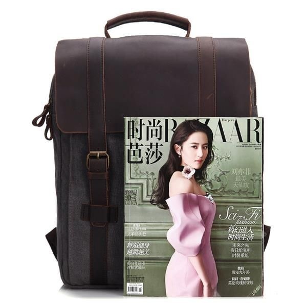 Vintage Canvas 15-calowy Plecak Na Laptopa Dla Kobiet
