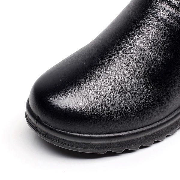Bawełniane Buty Podszewka Ze Sztucznego Futra Botki Kobiety Utrzymuj Ciepłe Śniegowce