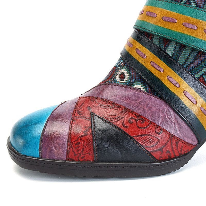 CZeski Wzór Przeszycia Zipper Botki Skórzane Buty Damskie Oryginalne Skórzane Buty