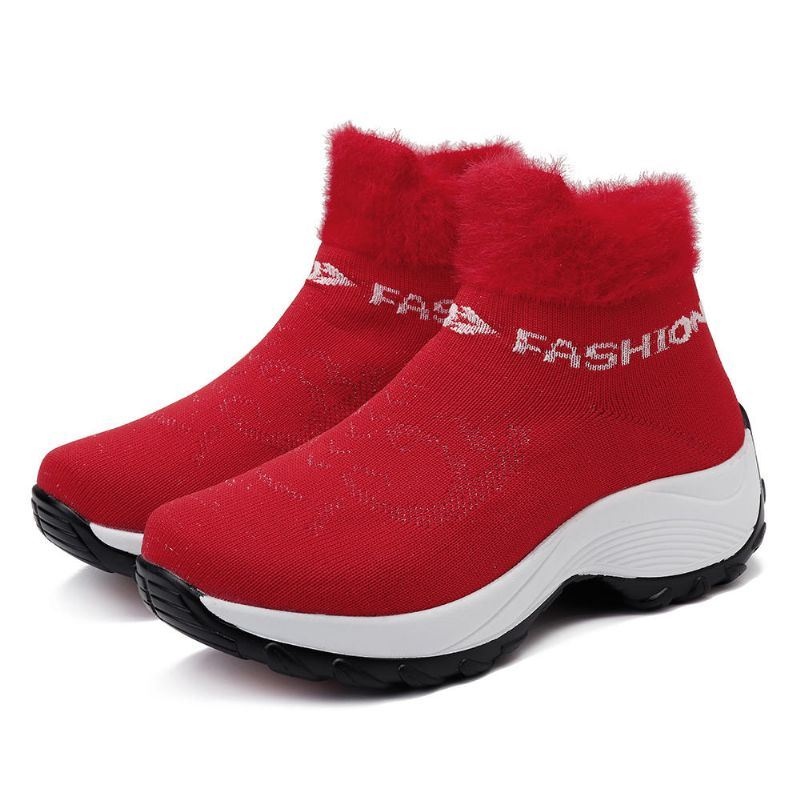 Damskie Plus Size Casual Wygodna Podszewka Outdoor Snow Boots