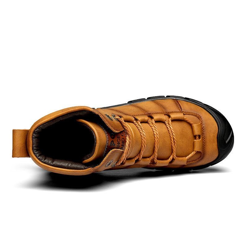 Mężczyźni Skóra Bydlęca Antypoślizgowa Antykolizyjna Toe Casual Outdoor Botki