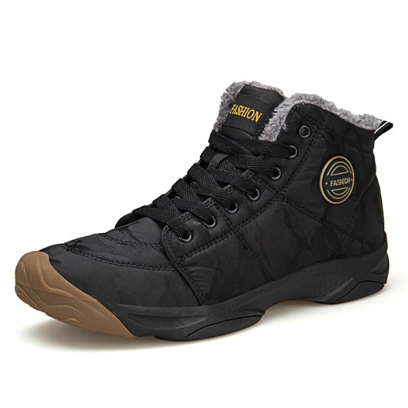 Męskie Buty Zimowe Moda Bawełniane Botki