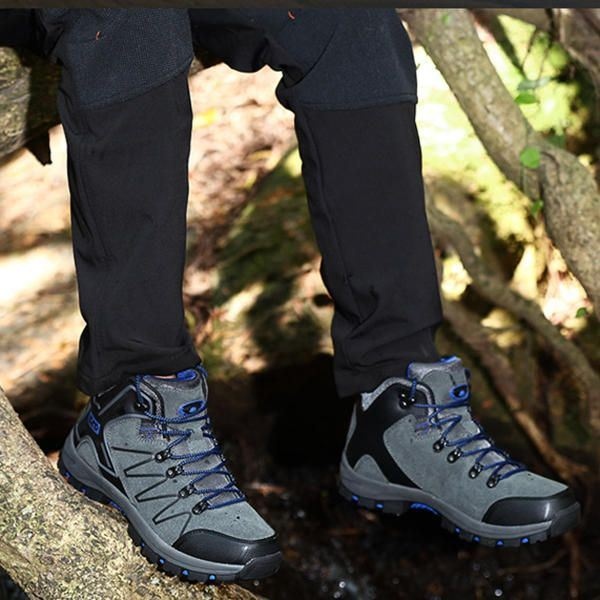 Męskie Ciepłe Buty Z Podszewką Outdoor Hi Top Athletic Shoes
