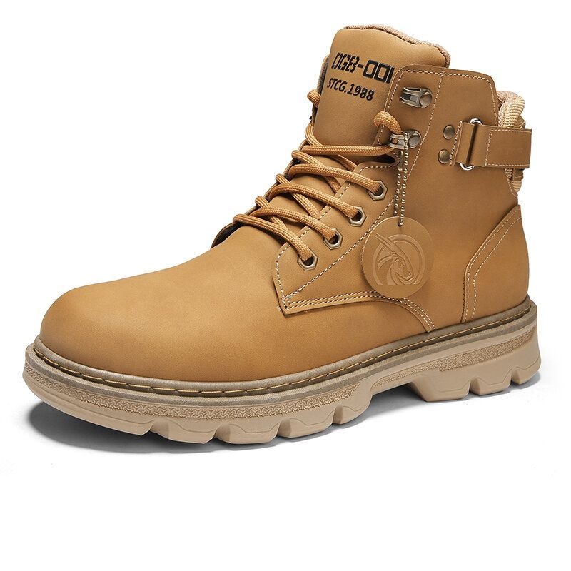 Męskie Klasyczne Wygodne Okrągłe Toe Non Sip Outdoor Tooling Boots