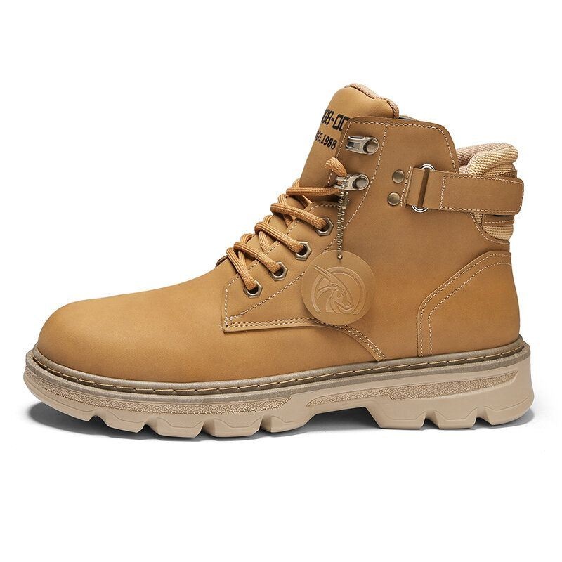 Męskie Klasyczne Wygodne Okrągłe Toe Non Sip Outdoor Tooling Boots
