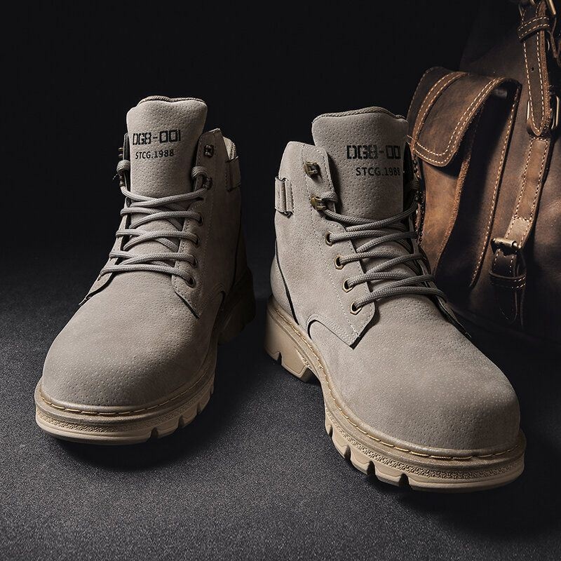 Męskie Klasyczne Wygodne Okrągłe Toe Non Sip Outdoor Tooling Boots