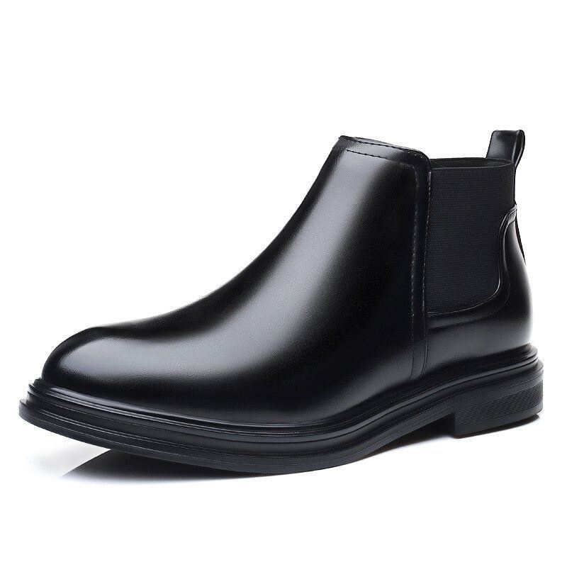 Męskie Oddychające Pointy Toe Miękka Podeszwa Wygodne Wsuwane Buty Chelsea