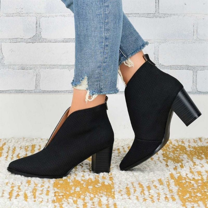 Plus Size Kobiety Retro Casual Szpiczasty Wysoki Obcas Buty Otwarte Vamp