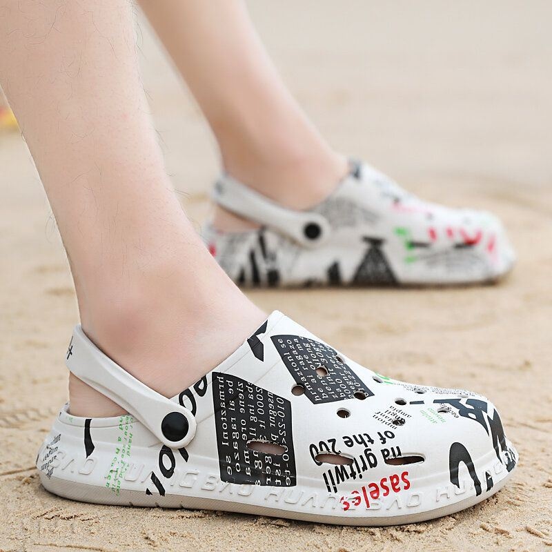 Damskie Unisex 2 W 1 Lekkie Wsuwane Klapki Chodaki Wodoodporne Antypoślizgowe Sandały