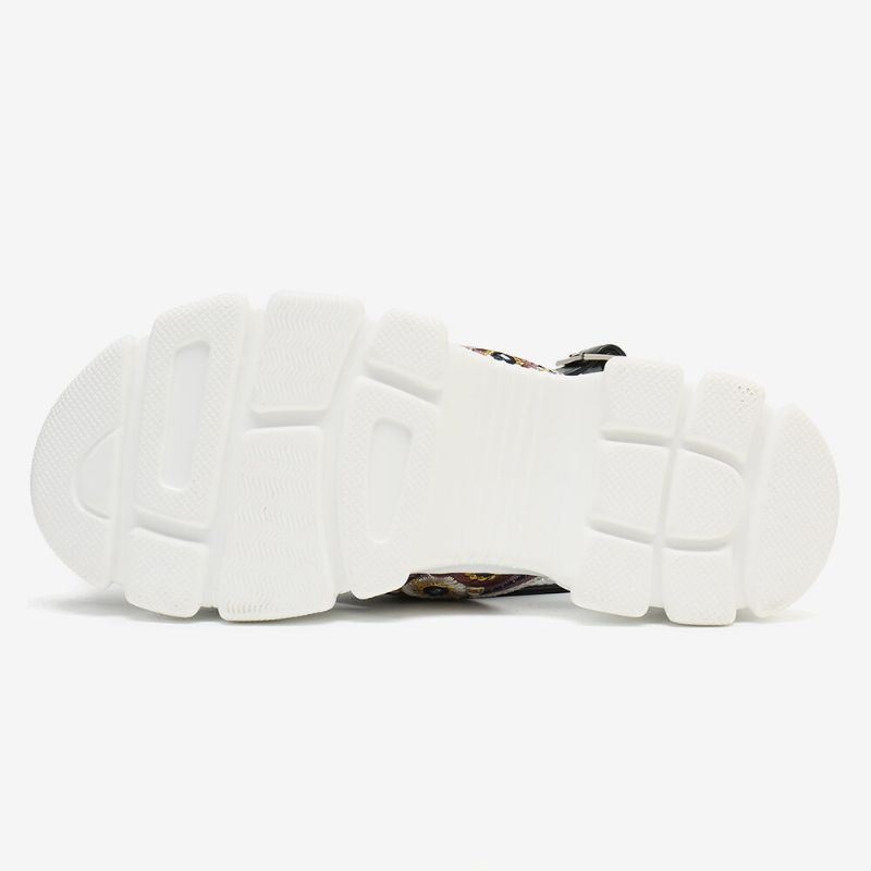 Kobiety Haftowany Pasek Krzyżowy Casual Slingback Sportowe Sandały