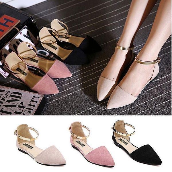 Kobiety Pointed Toe Miękka Podeszwa Casual Slip On Flat Loafers