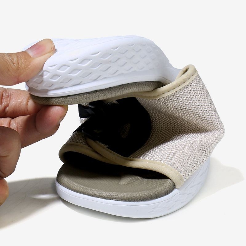 Kobiety Z Odkrytymi Palcami Slip On Casual Letnie Codzienne Płaskie Sandały