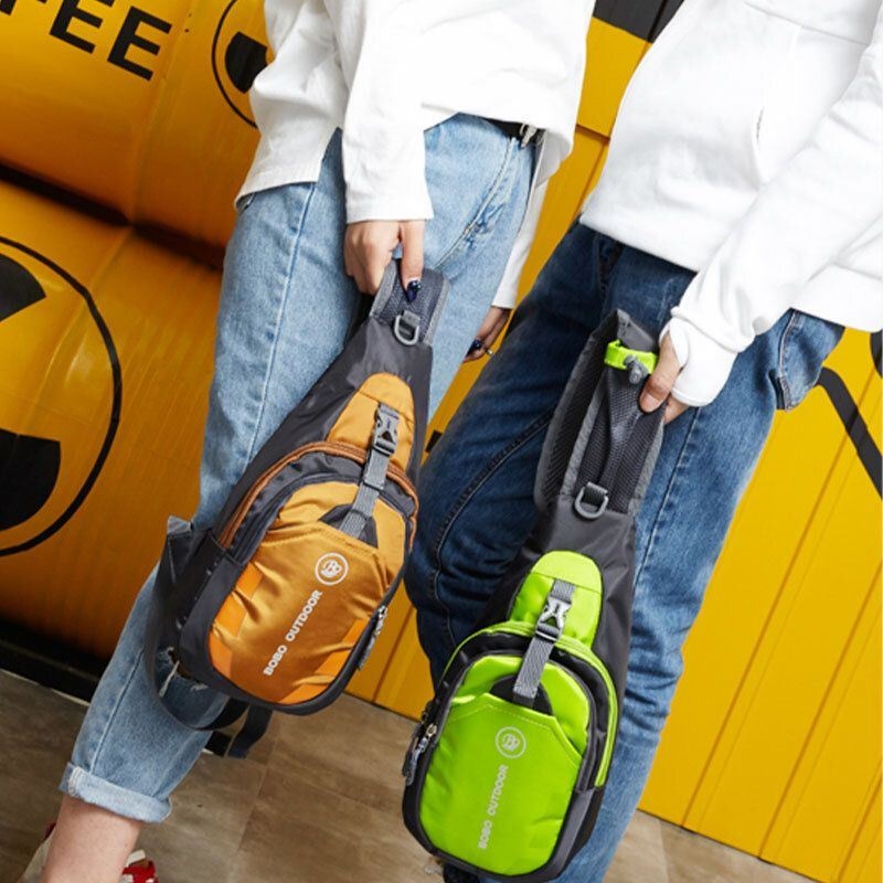 Mężczyźni Kobiety Nylonowa Torba Crossbody Torba Na Klatkę Piersiową Na Zewnątrz