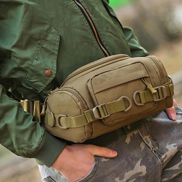 Mężczyźni Nylon Outdoor Wodoodporna Taktyczna Torba Na Ramię Torba Na Klatkę Piersiową Torba Na Pas Torba Crossbody